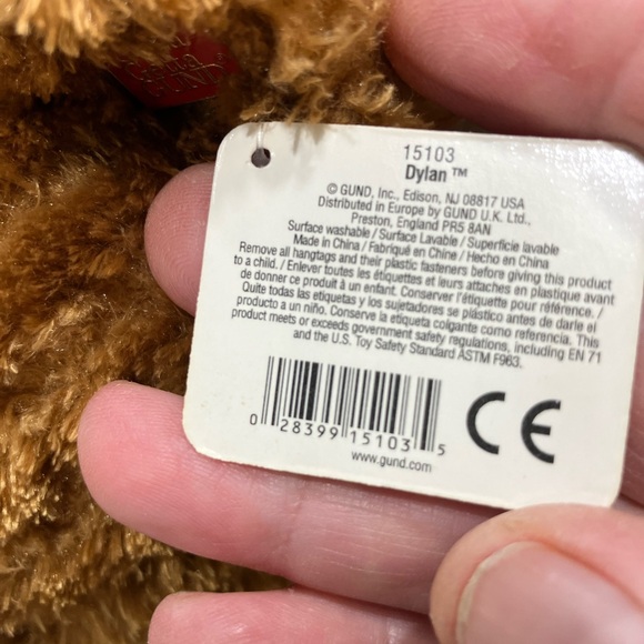 Gund teddy bear 16 inches tall beautiful condition - Picture 2 of 2